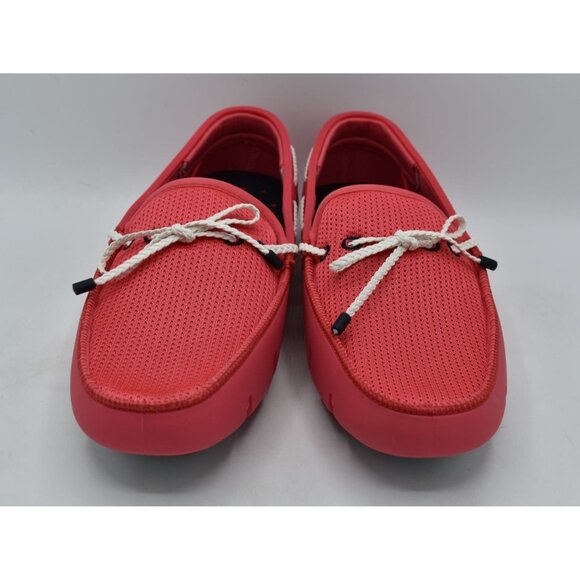 SWIMS Mens Size 13 Braided Lace Campari Red Loafers Shoes main image 7